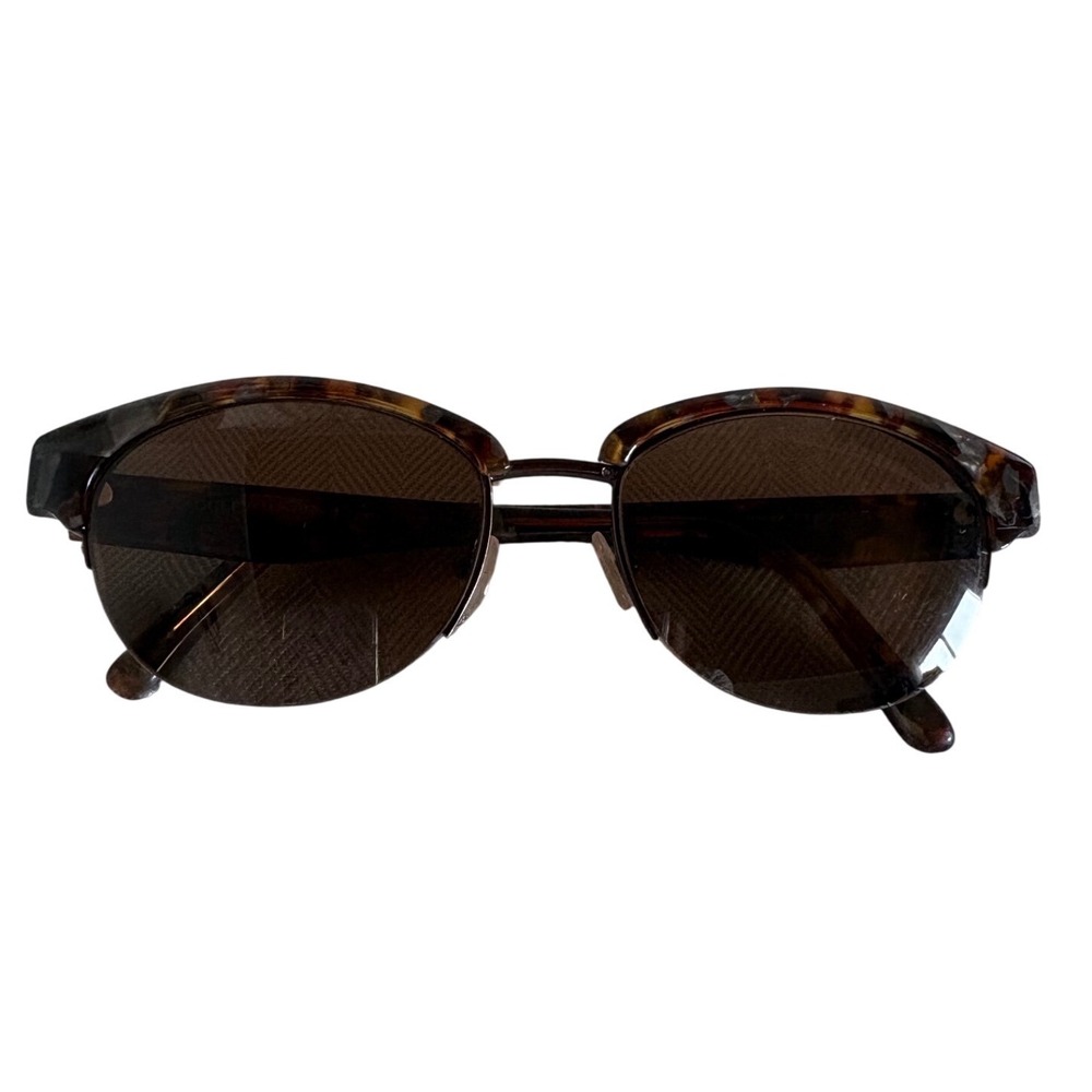 Badgley Mischka Bernadetta Tortoise Polarized Sunglasses Women 53-18-140 Brown